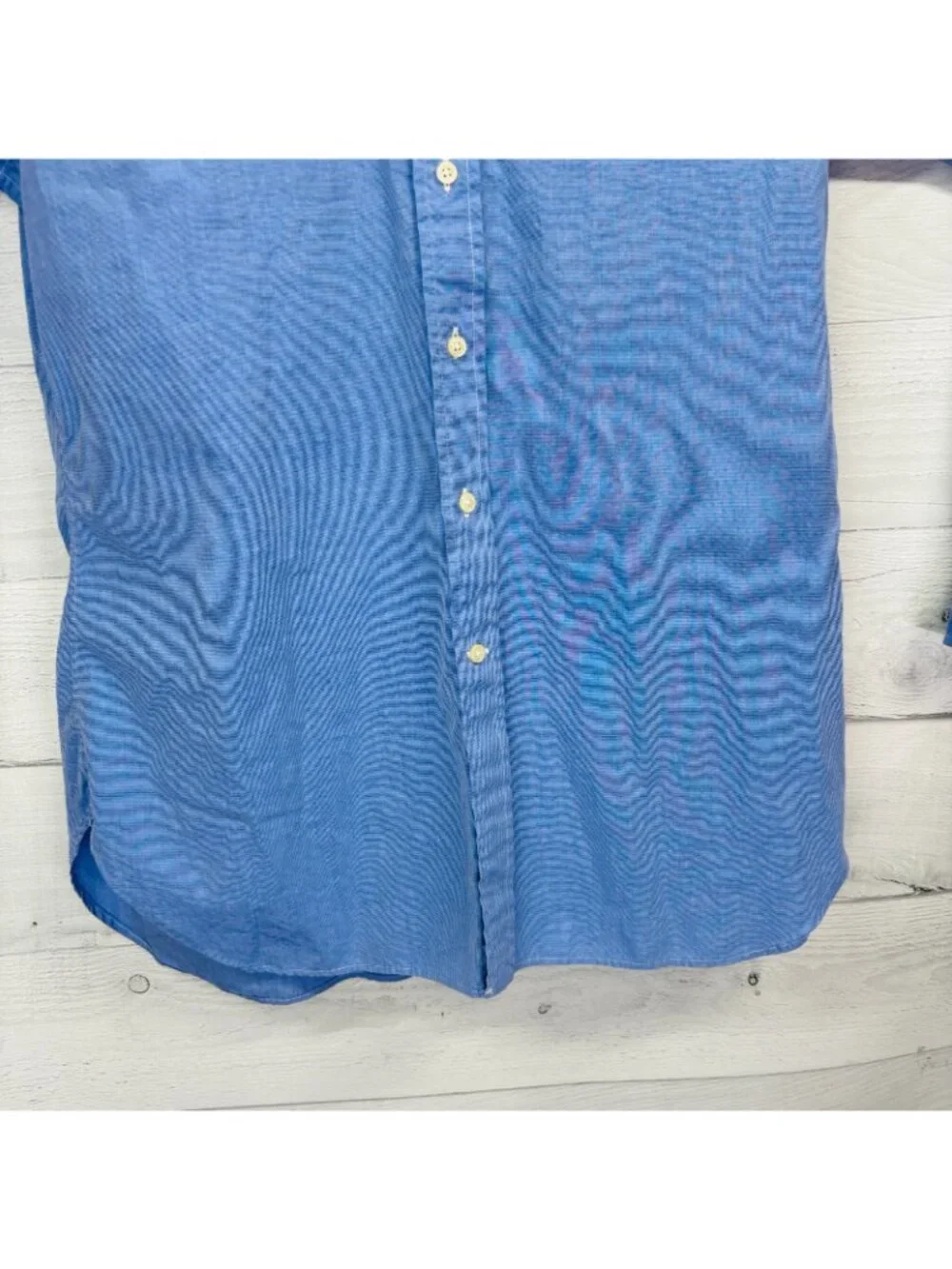 Polo Ralph Lauren Men’s Blue Broadcloth Dress Shirt 15.5 / 39 (M) Lightweight
